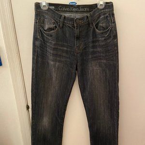 Calvin Klein Rebel- Dark Slim Straight Jeans